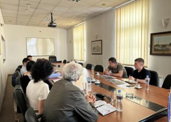 Работна средба на градоначалникот Сарамандов со проектниот тим за изградба на новиот систем за наводнување од браната „Конско“