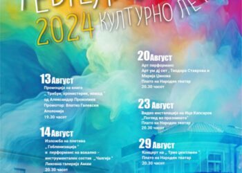 Репертоар на настани од „Гевгелиско културно лето“ во август