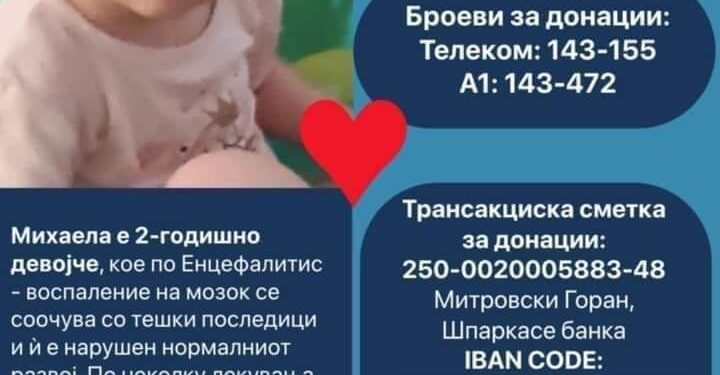 Советот на Општина Гевгелија одобри финансиска помош за лекување на Михаела Митровска