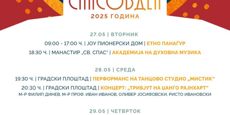 Културно чествување на Спасовден 2025 година