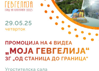 Утре (29 мај): Промоција на документарни филмови „Моја Гевгелија“