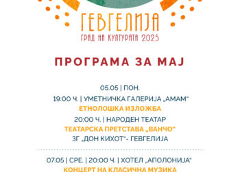 Програма за мај со настани за „Гевгелија град на културата за 2025 година“