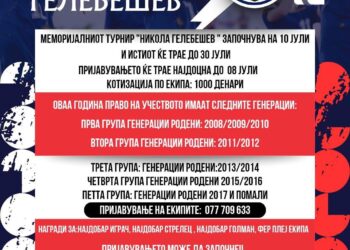 Отворено пријавувањето за Меморијалниот турнир во мал фудбал „Никола Гелебешев 2025“