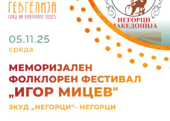 5 ноември: 4. Mеморијален фолклорен фестивал „Засекогаш со нас“ во чест на Игор Мицев