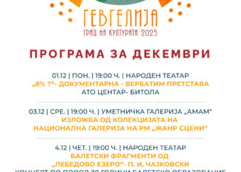 Декемвриско финале на „Гевгелија град на култура за 2025 година“