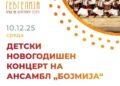 10 декември: Новогодишен детски концерт на Ансамбл „Бојмија“