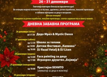 Гевгелискиот новогодишен базар од денес до 31 декември ги отвора вратите за празнична забава и заеднично дружење