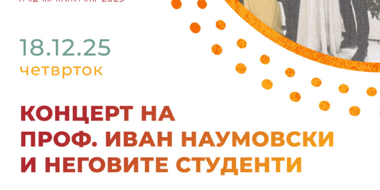 18 декември: Концерт на проф. Иван Наумовски и неговите студенти