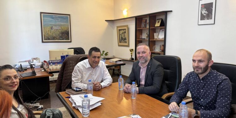 Работна средба на градоначалникот Сарамандов со директорот на Бирото за регионален развој, Имери